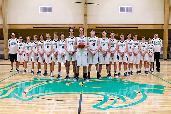 2017-18 Denton Calvary Academy Varsity Boys Basketball Team