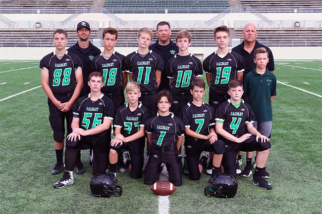 2017-18 Middle School Football Team